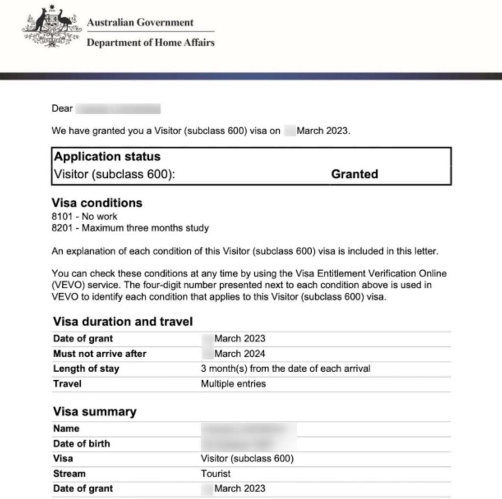 Multiple Entry Australian Tourist/Business Visa (e600) for 3, 6, or 12 Months – Valid for Up to 10 Years
