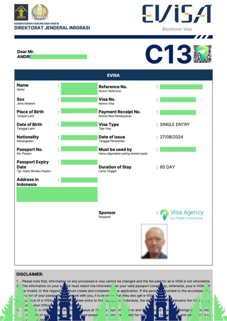 C13 Visa: Join a Vessel or Ship in Indonesia (Seaman Visa)