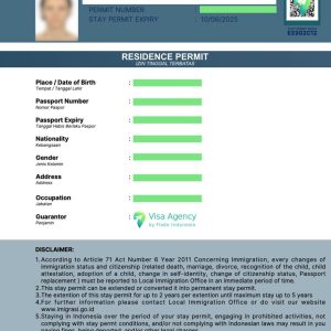 Change of Address for KITAS/KITAP Holders in Bali or Jakarta – Online Service Made Easy