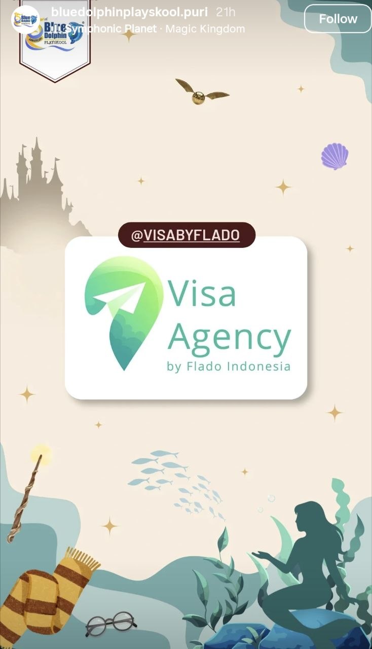 Blue Dolphin PlaySkool and Flado official visa support for families in Bali