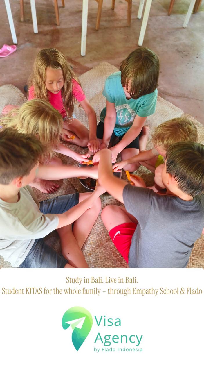 Empathy School and Flado official visa support for families in Bali